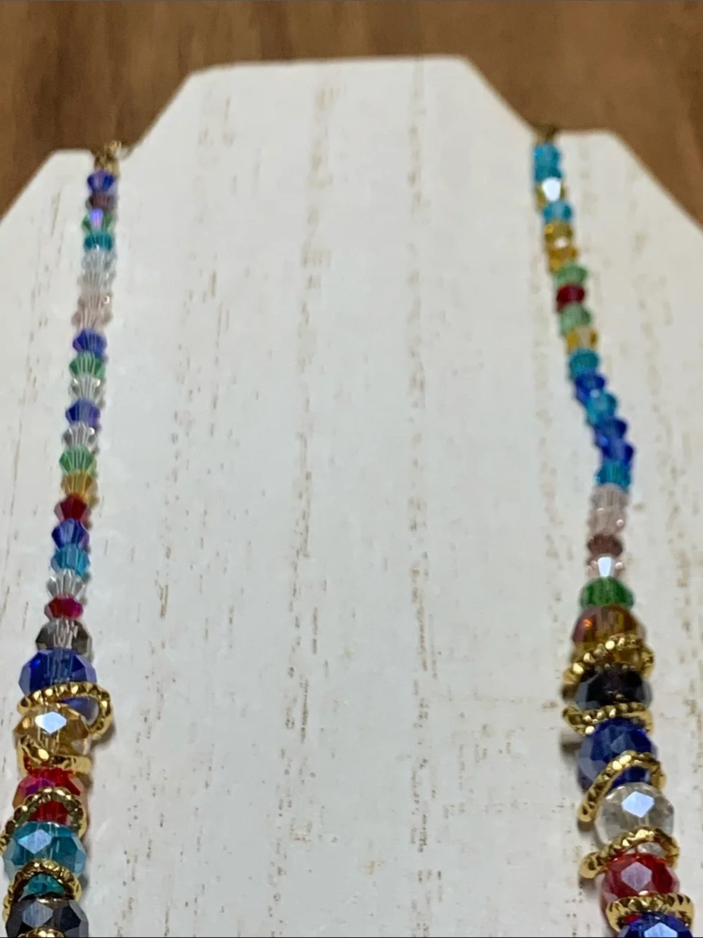 Glass Beaded Necklace NWOT - Picture 3 of 6